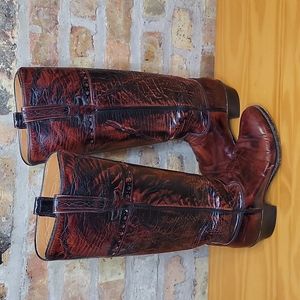 Lucchese Oxblood Cowboy Boots